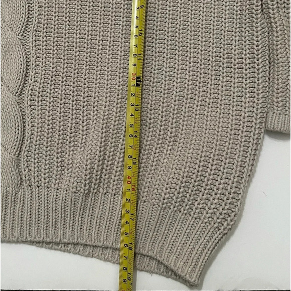Forever 21 Knit Drop Sleeve Tan Sweater small - Picture 9 of 10